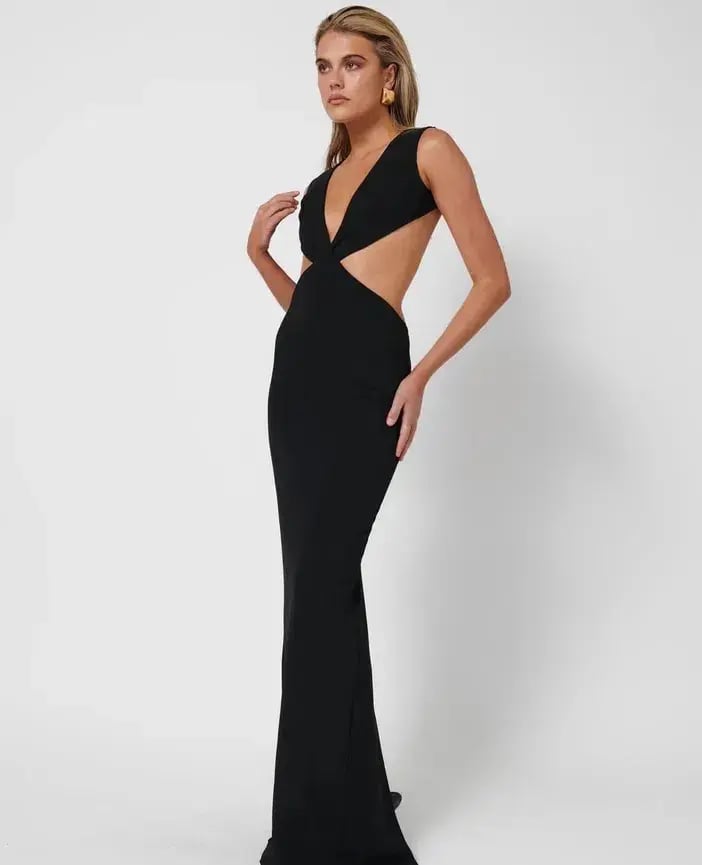 Effie Kats Valencia Gown In Black Size S / AU 8 photo 2