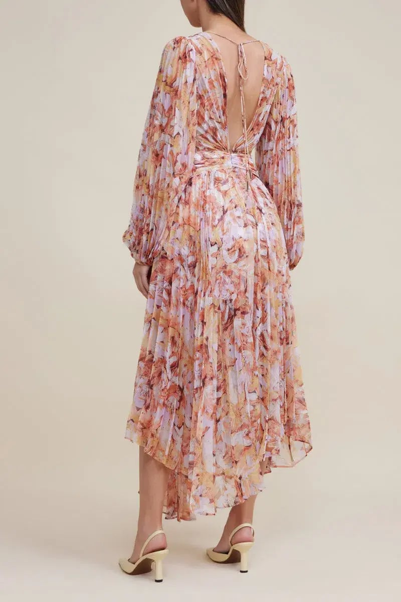 Acler Astone Dress Lilac Brush Size 10 photo 3