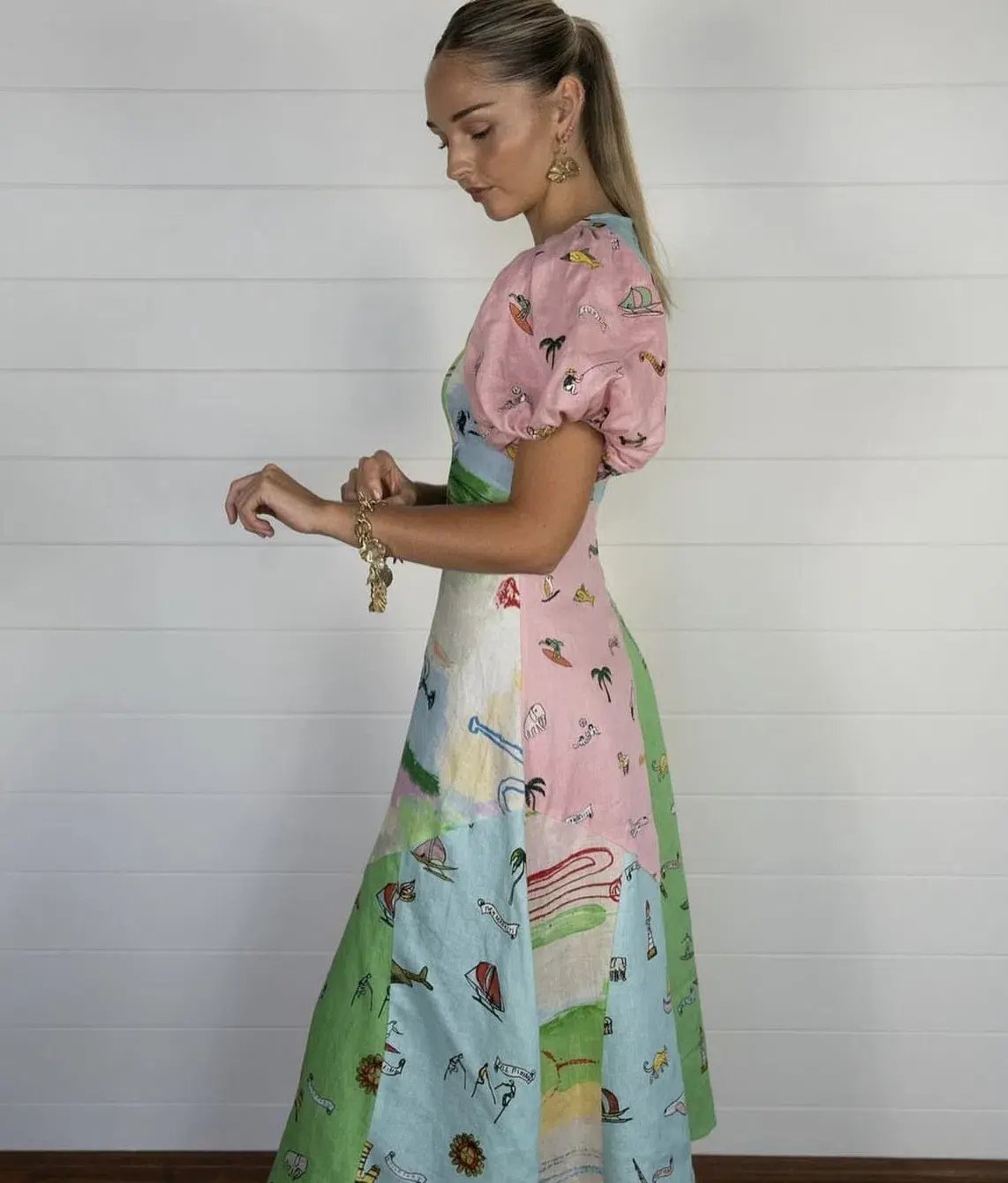 Alemais Jet Midi Dress Multi Size AU 12 photo 6
