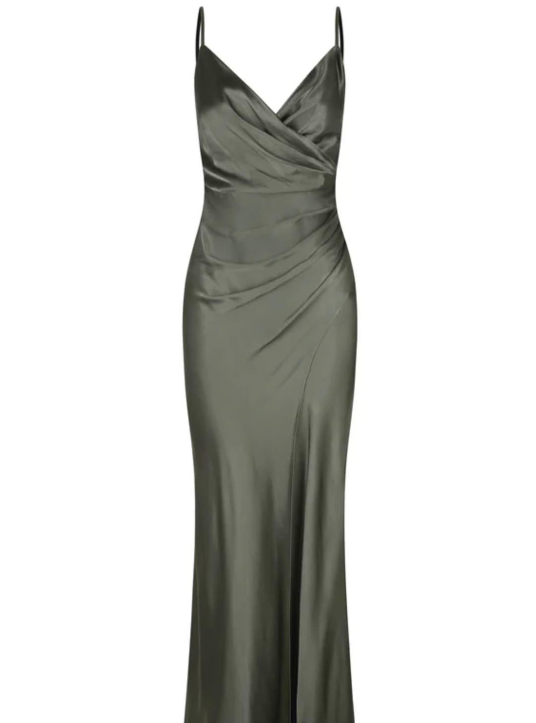 LA LUNE CROSS DRAPED MAXI DRESS – OLIVE – by Shona Joy photo 4