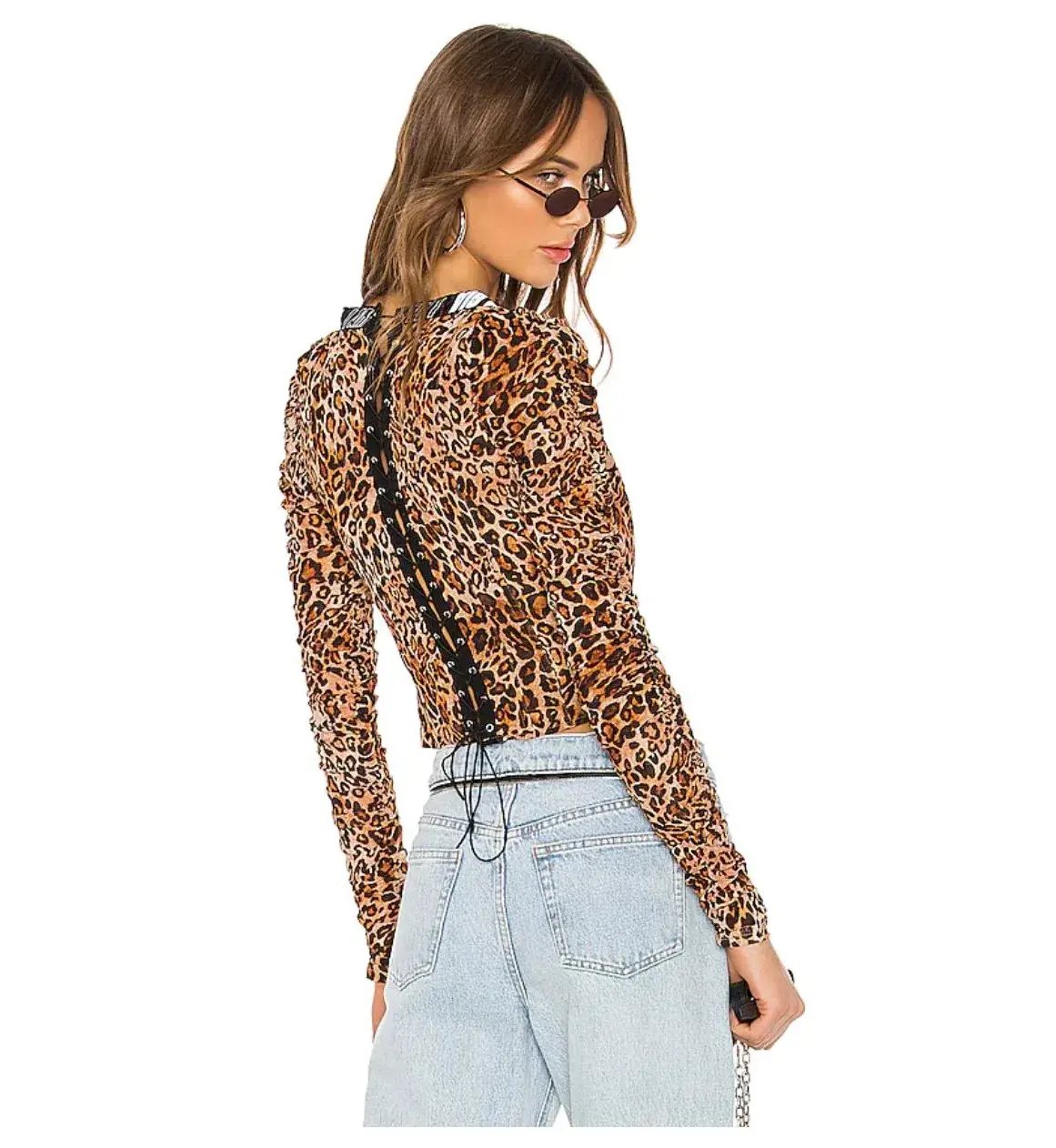 I Am Gia Chelsea Corset Top Print Size 8 photo 4