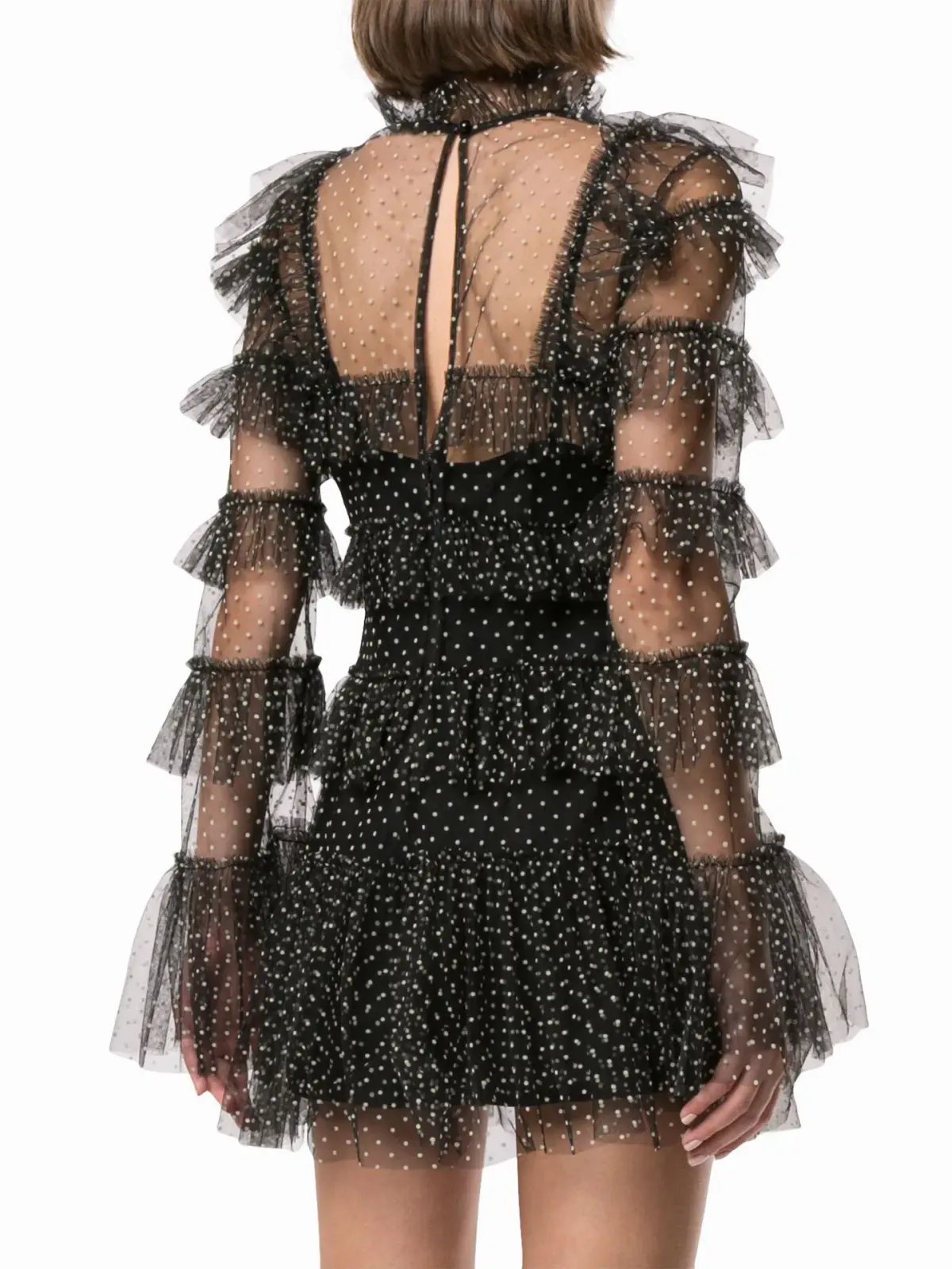Alice McCall Tokyo Skies Mini Dress Black Size 8 photo 3