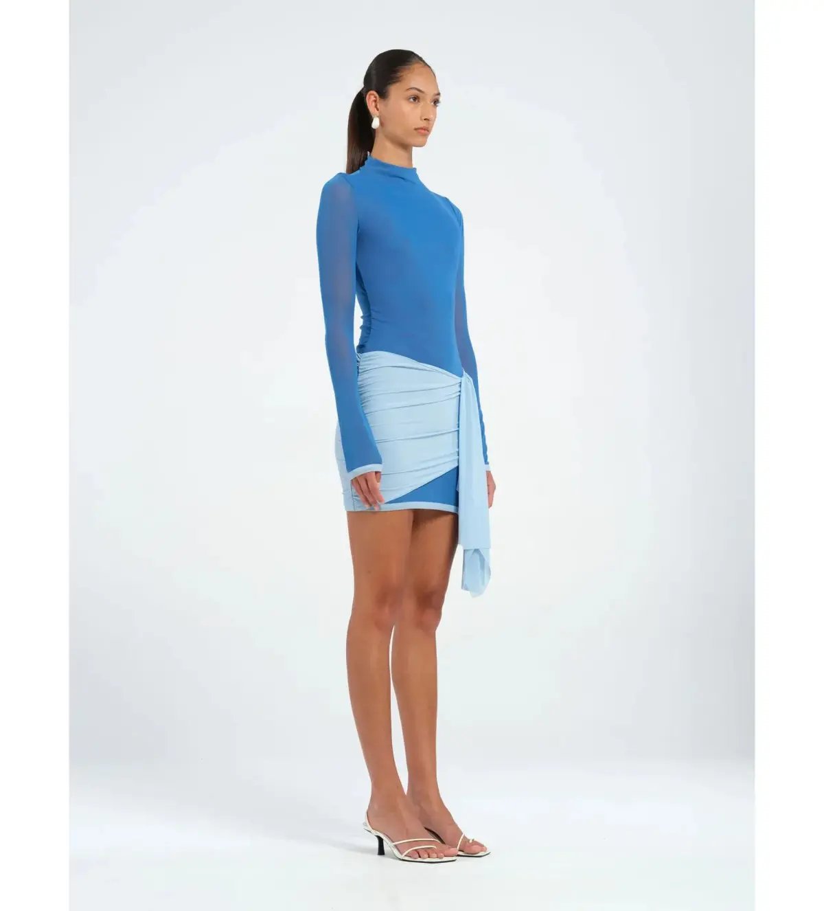 Benni Kingsley Mini Dress Blue Size AU 8 photo 2