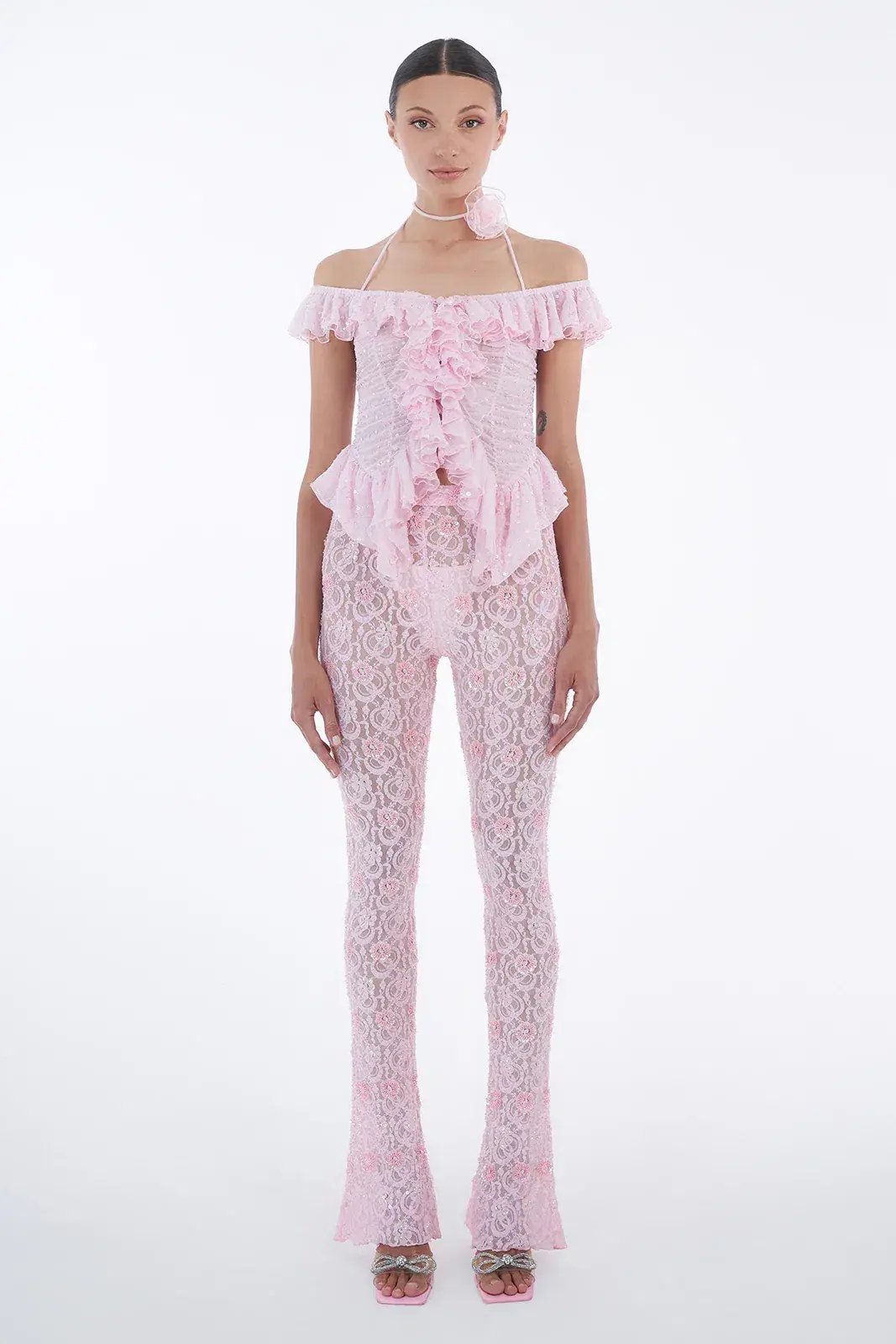 Dyspnea - Froncè Ruched Top Pink Size 12 photo 7