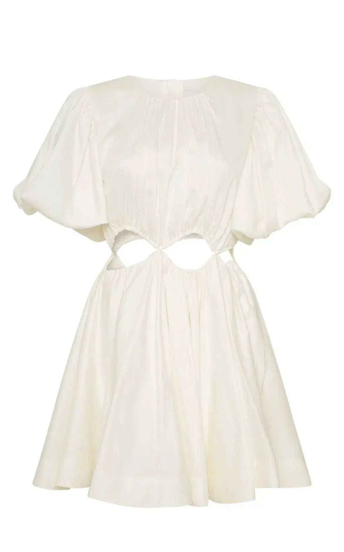 Aje Henriette Cut Out Mini Dress Ivory Size 6 photo 4
