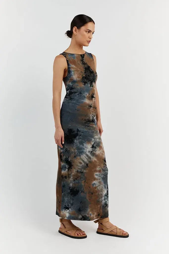Dissh Millen Midi Dress Blue Tie Dye Size M / AU 10 photo 4
