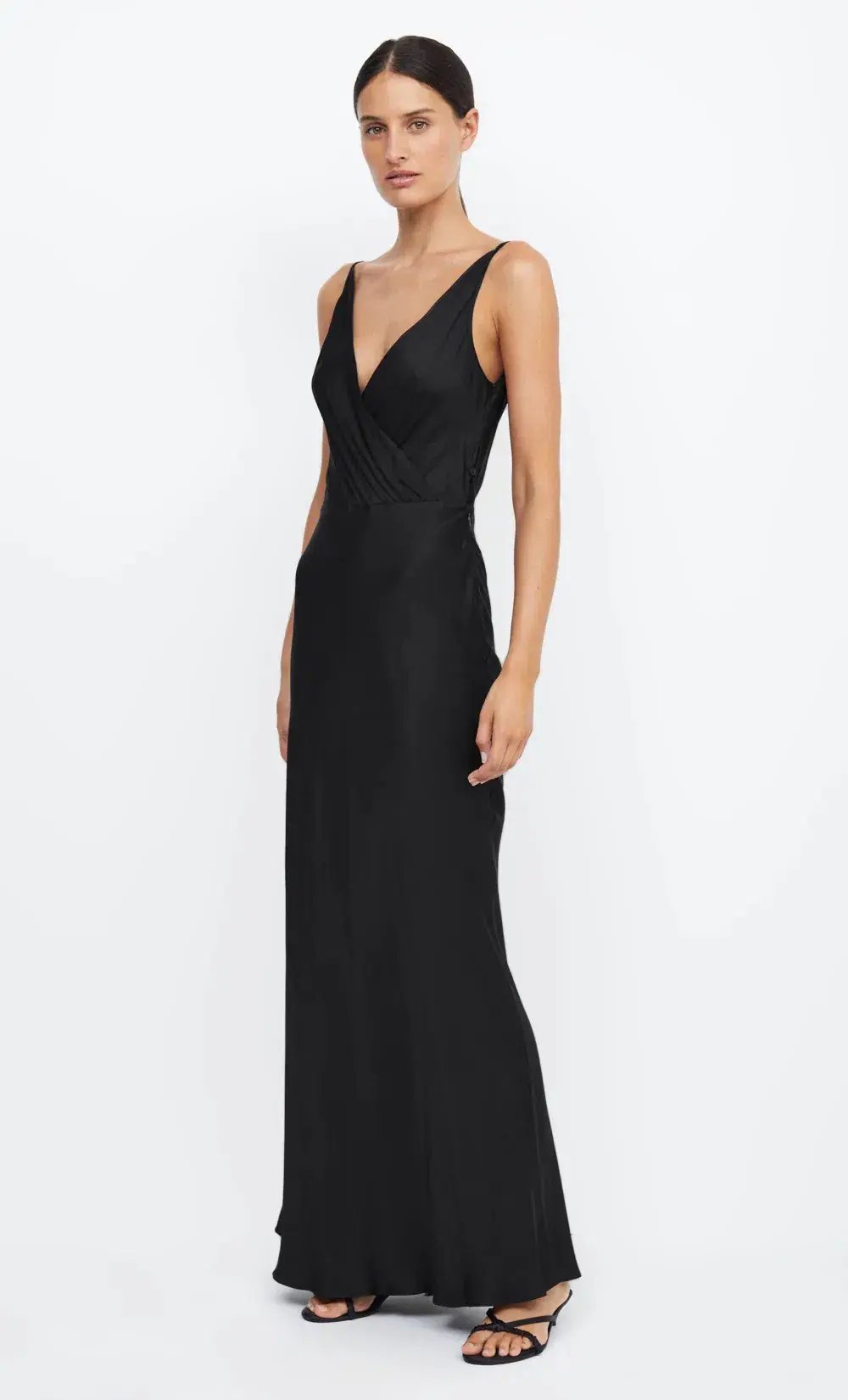 Bec & Bridge Adore V Maxi Dress Black Size 8 photo 2