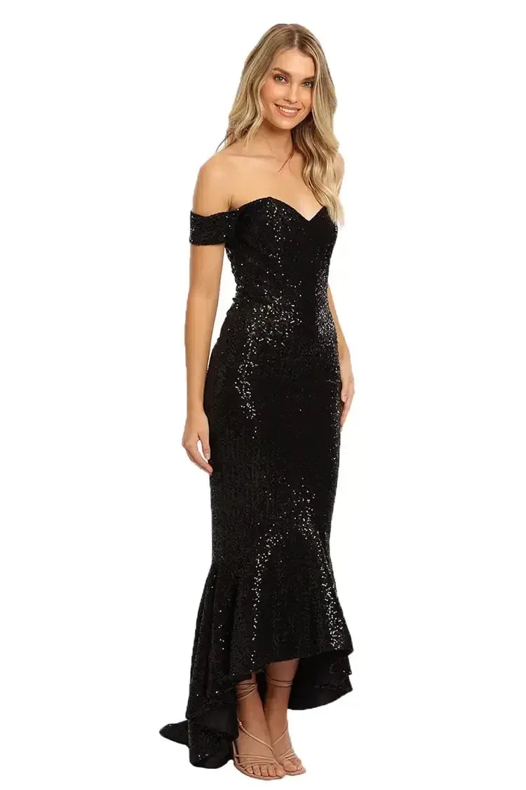 Portia and Scarlett Diamond Gown in Black Size 8 photo 2