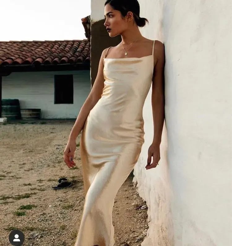 Rat & Boa Sofia Midi Dress Gold Size S / AU 8 photo 5