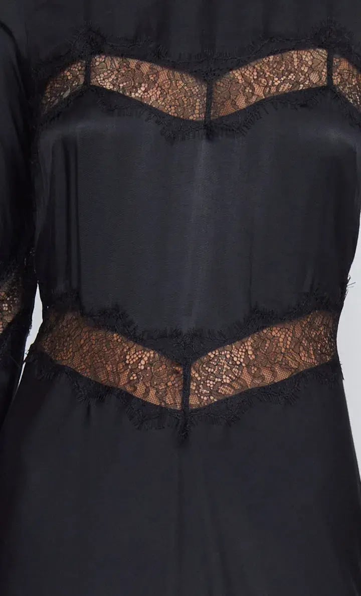 Bec & Bridge Spencer Lace Long Sleeve Maxi Dress in Black Size 6 / XS photo 4