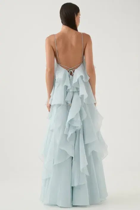 Aje Pandorea Blue Maxi Dress Size 8 photo 3