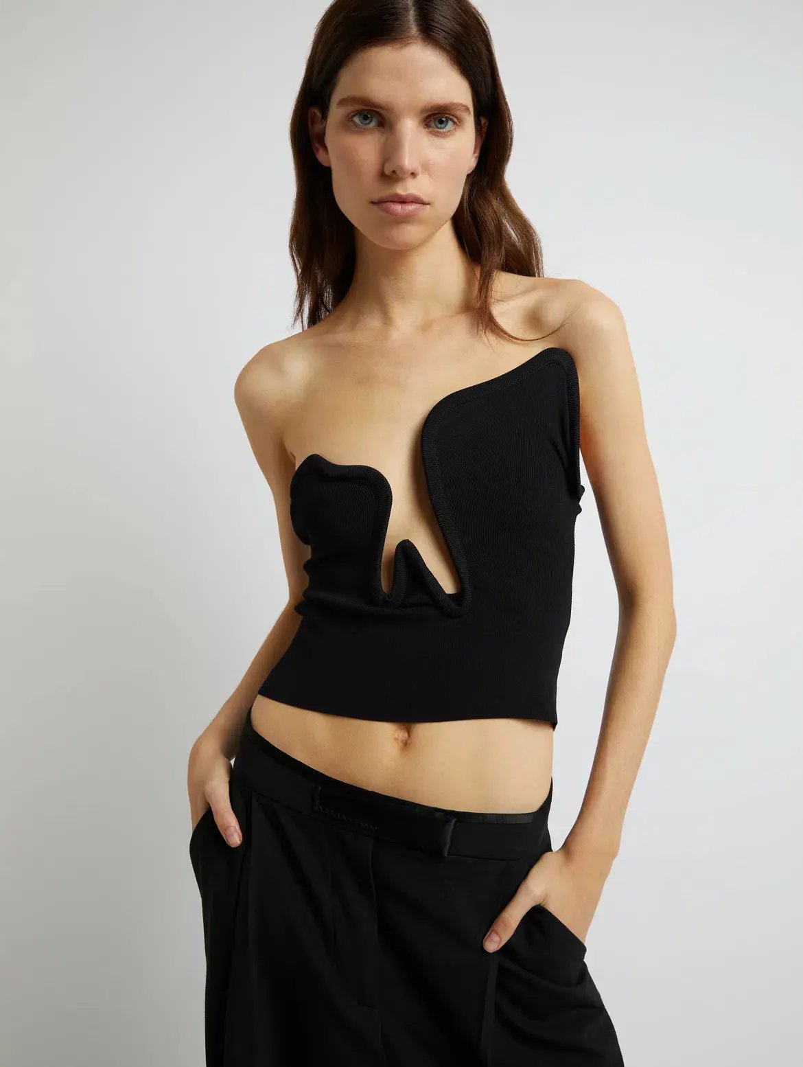 Christopher Esber Salacia Wire Top Black Size 6 photo 4