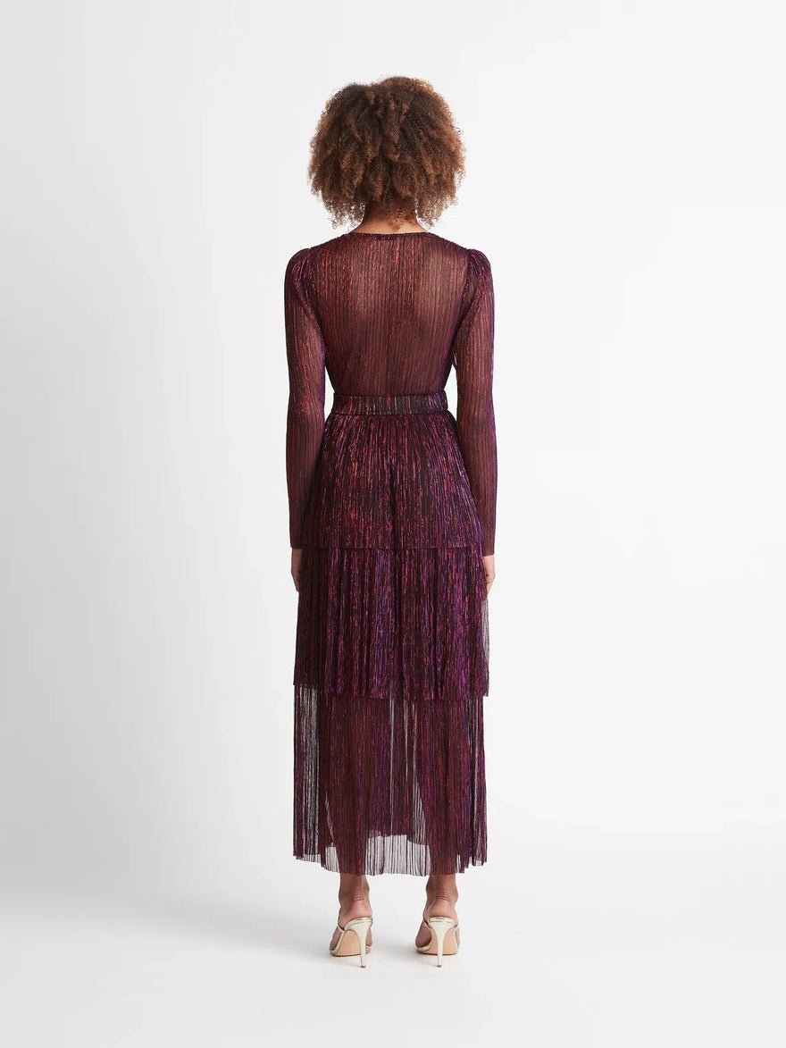 Sheike All That Sparkles Dress - Burgundy photo 3