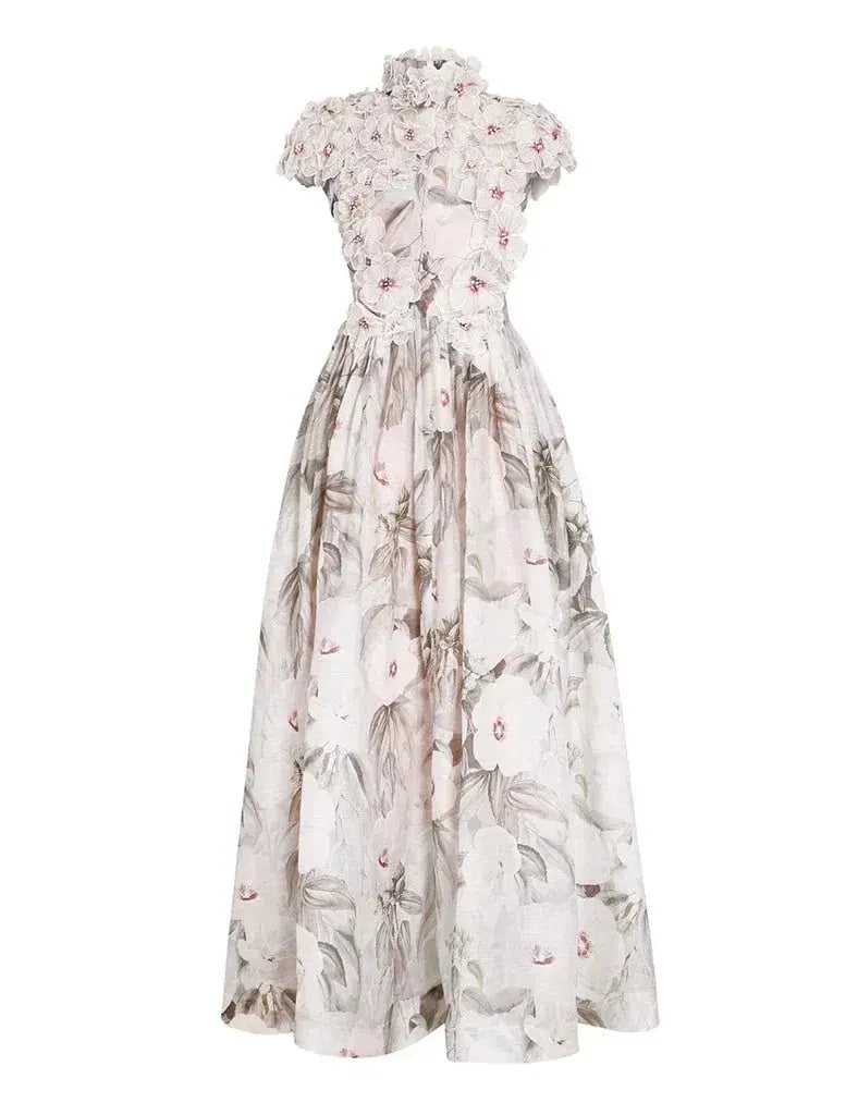 Zimmermann Botanica Rose Mallow Gown Floral Size 0/ AU 8 photo 4