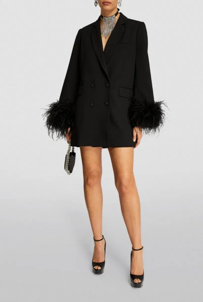 Rachel Gilbert Lincoln Mini Dress Black Size L / AU 12 photo 4