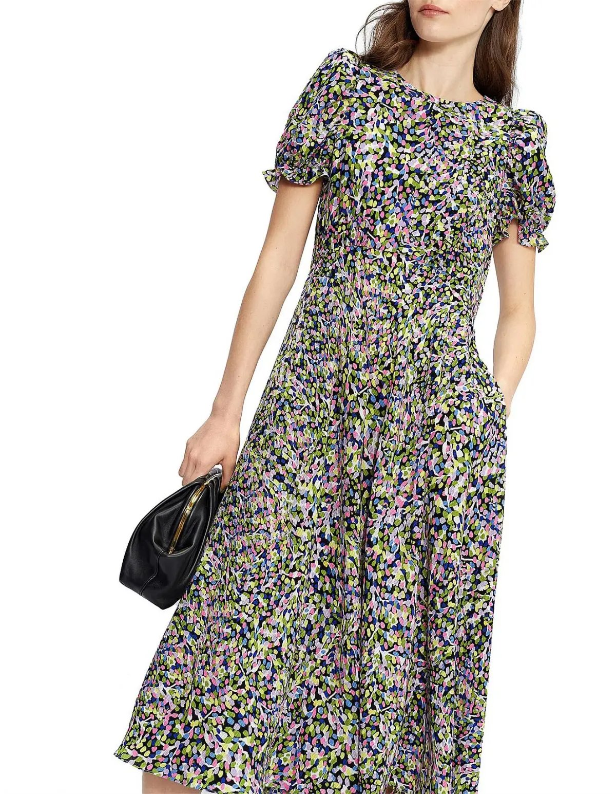 Ted Baker Deyja Midi Dress Multicolour in Size 2/AU 10-12 photo 2