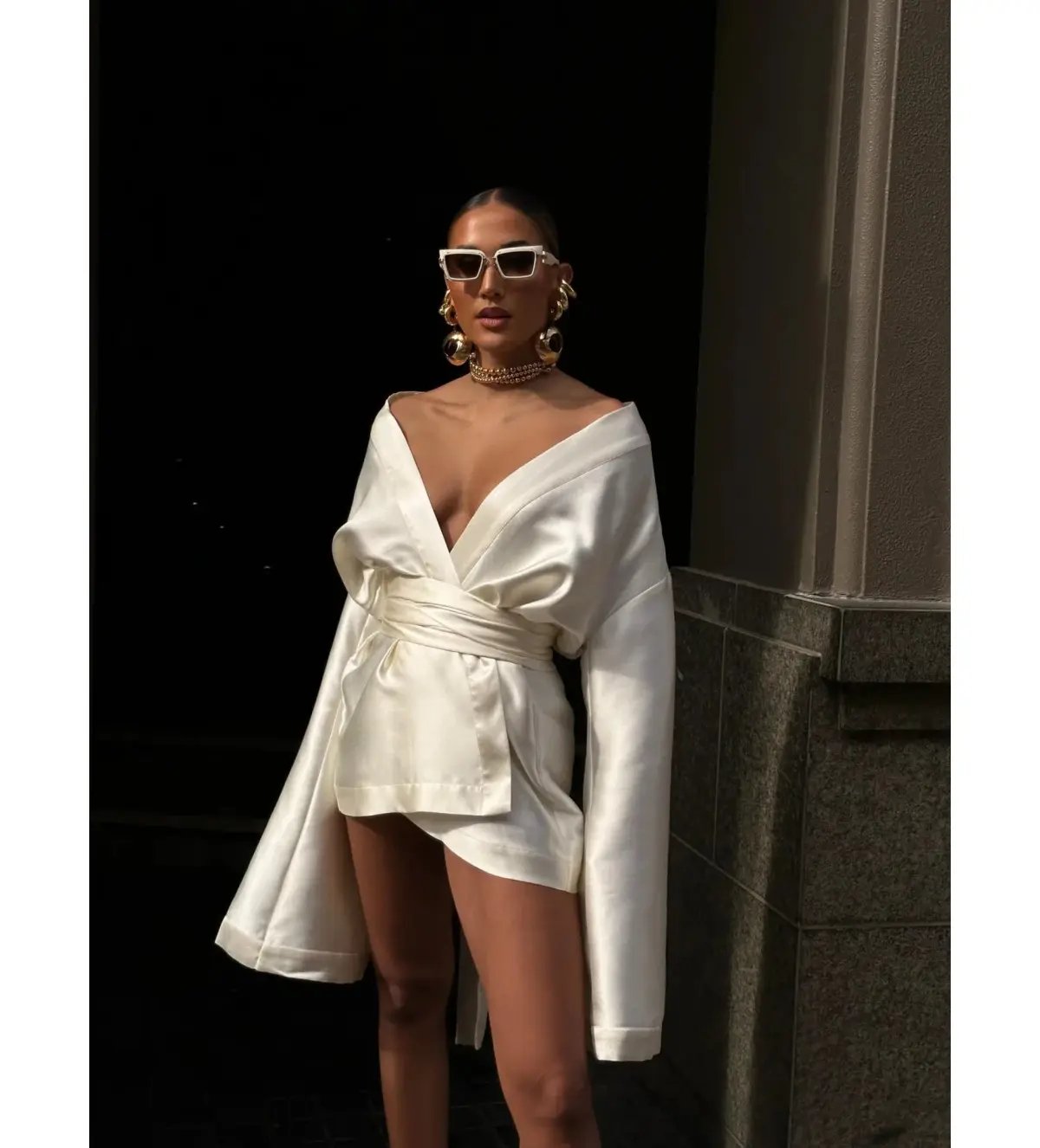 Khirzad Femme Rio Nina Robe Short Ivory Size S AU 8 photo 7