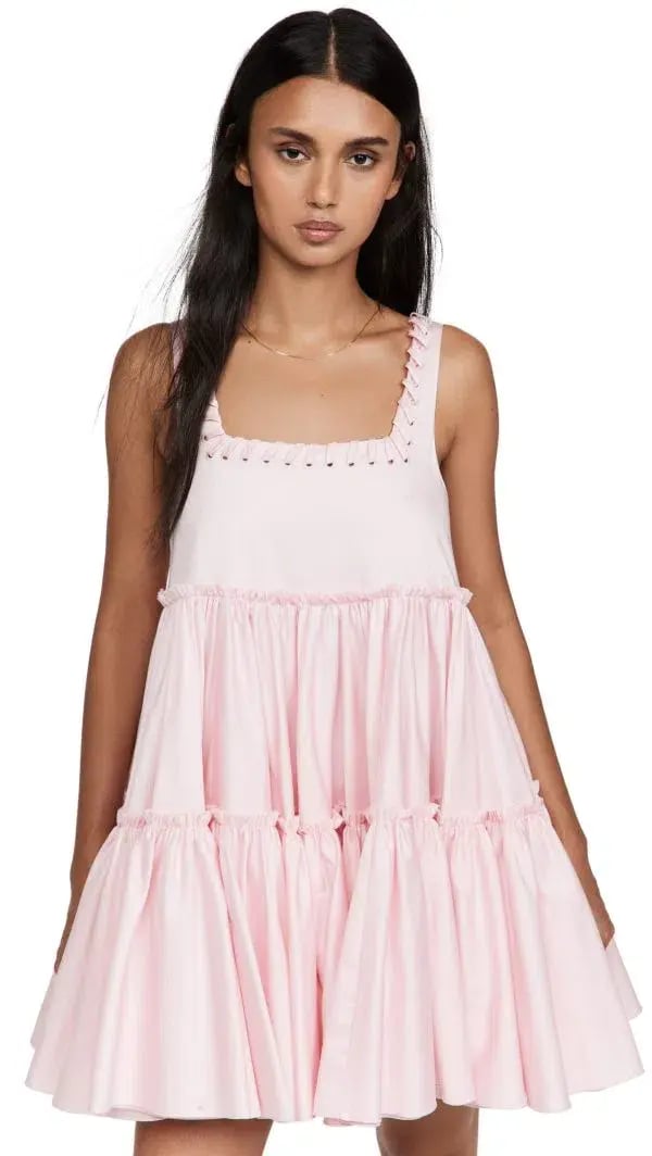 Aje Hushed Laced Sleevless Mini Dress Pink Size AU 6 photo 2