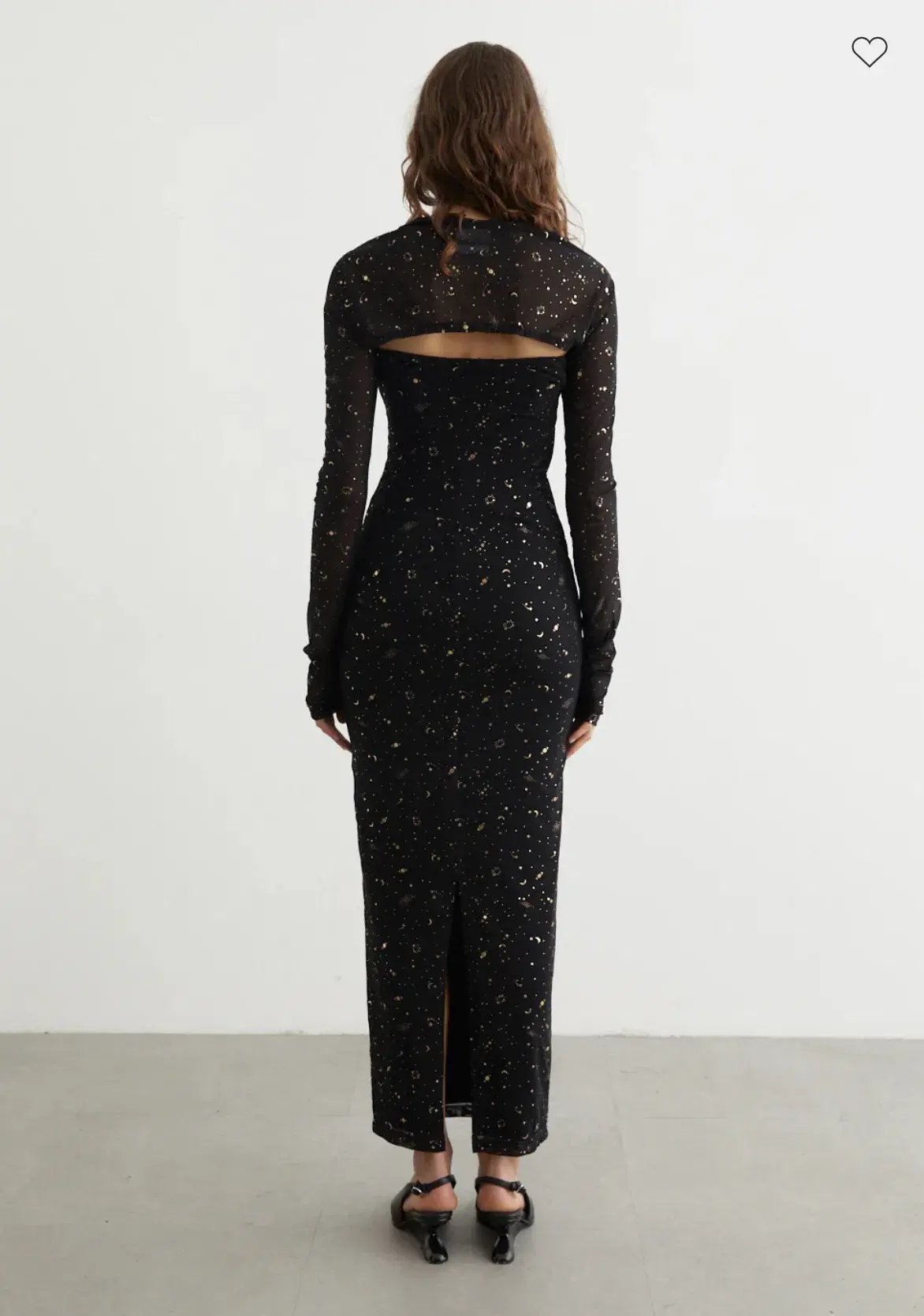 Paris Georgia Galaxy Maxi Dress Shrug Black Size AU 8 photo 4