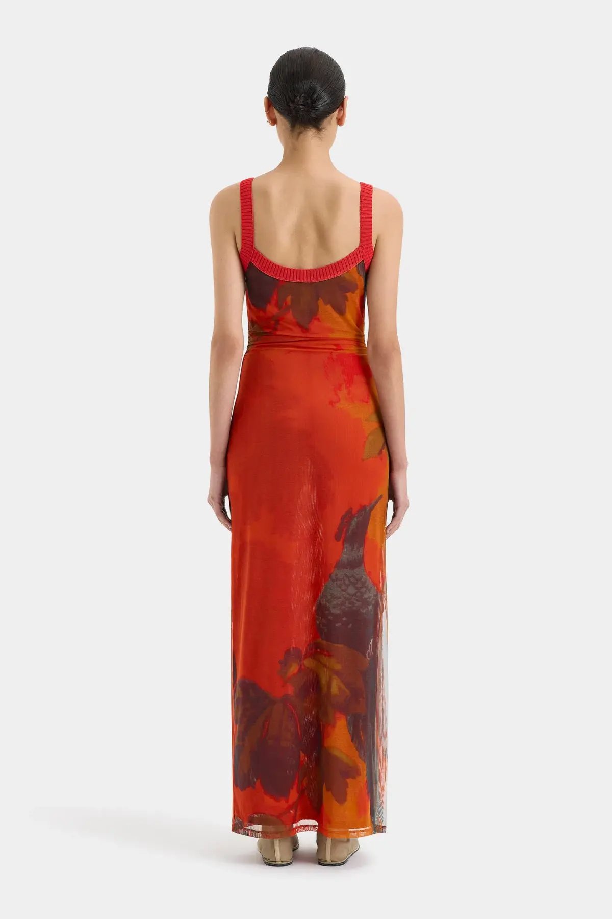 Sir the Label Libertine Tank Midi Dress Wren Print Size 12 photo 3