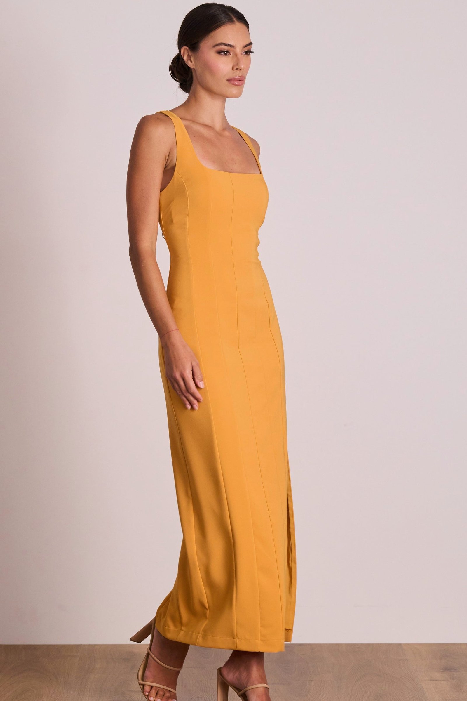 PASDUCHAS SABINE PANELLED MIDI DRESS - PASSIONFRUIT photo 3