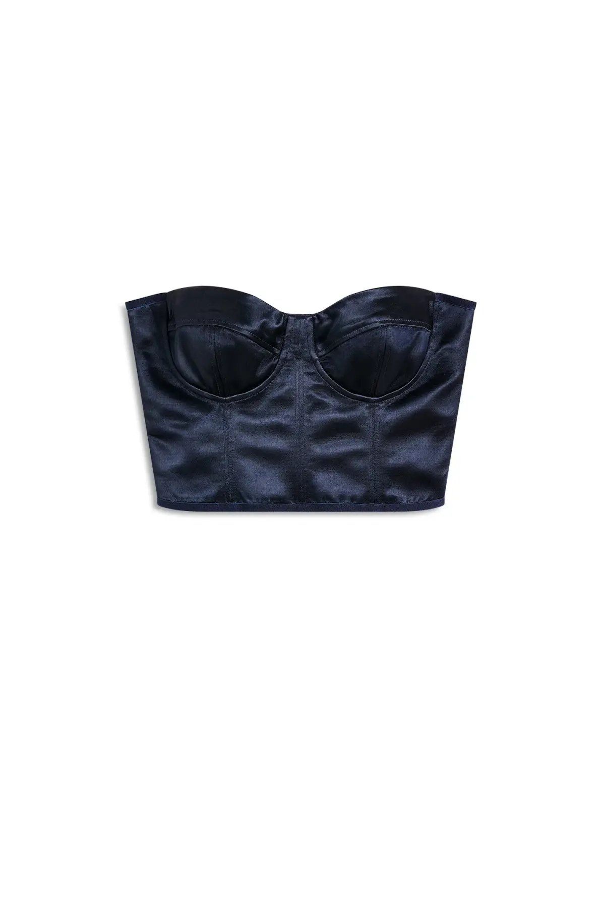 Scanlan Theodore French Satin Bustier Navy Size 6 photo 6