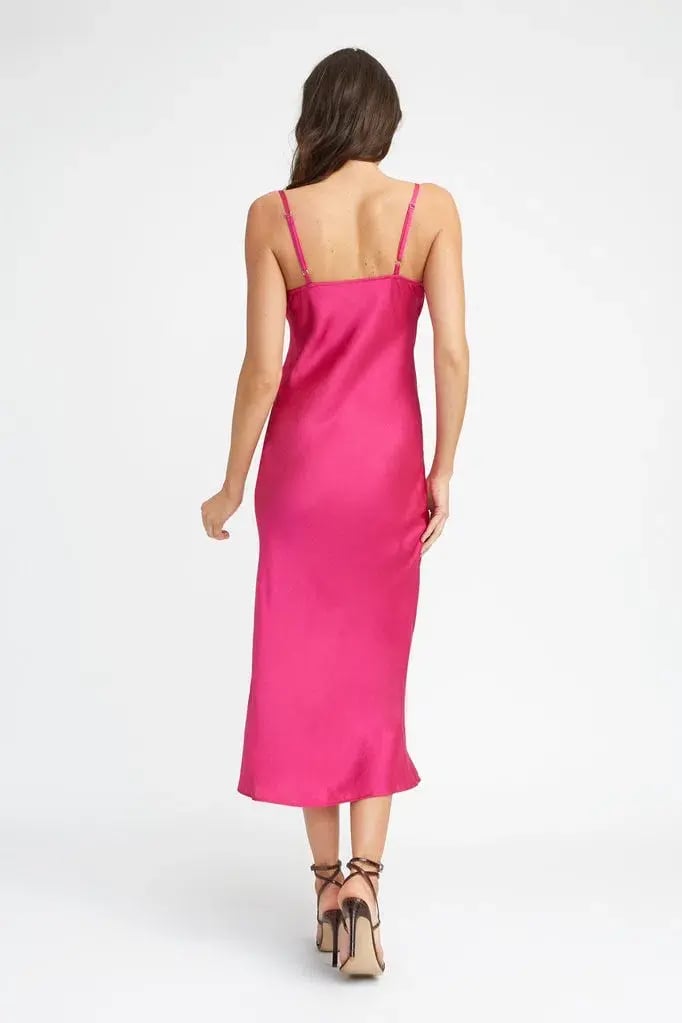 Kookai Cosmo Slip Dress Pink Size 10 photo 3