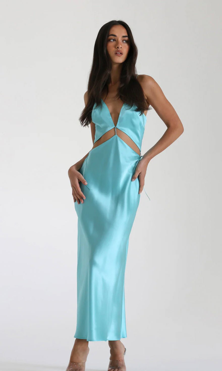 Natalie Rolt Iris Dress/maxi Turquoise photo 2