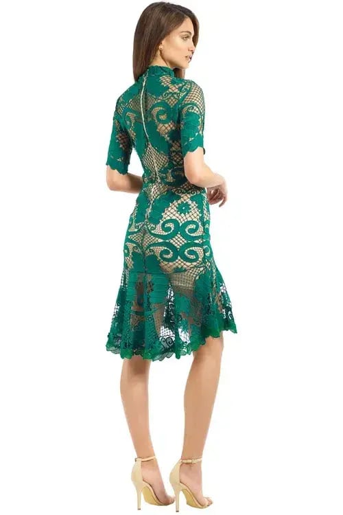 Thurley Babylon Lace Dress Green Size AU 12 photo 3
