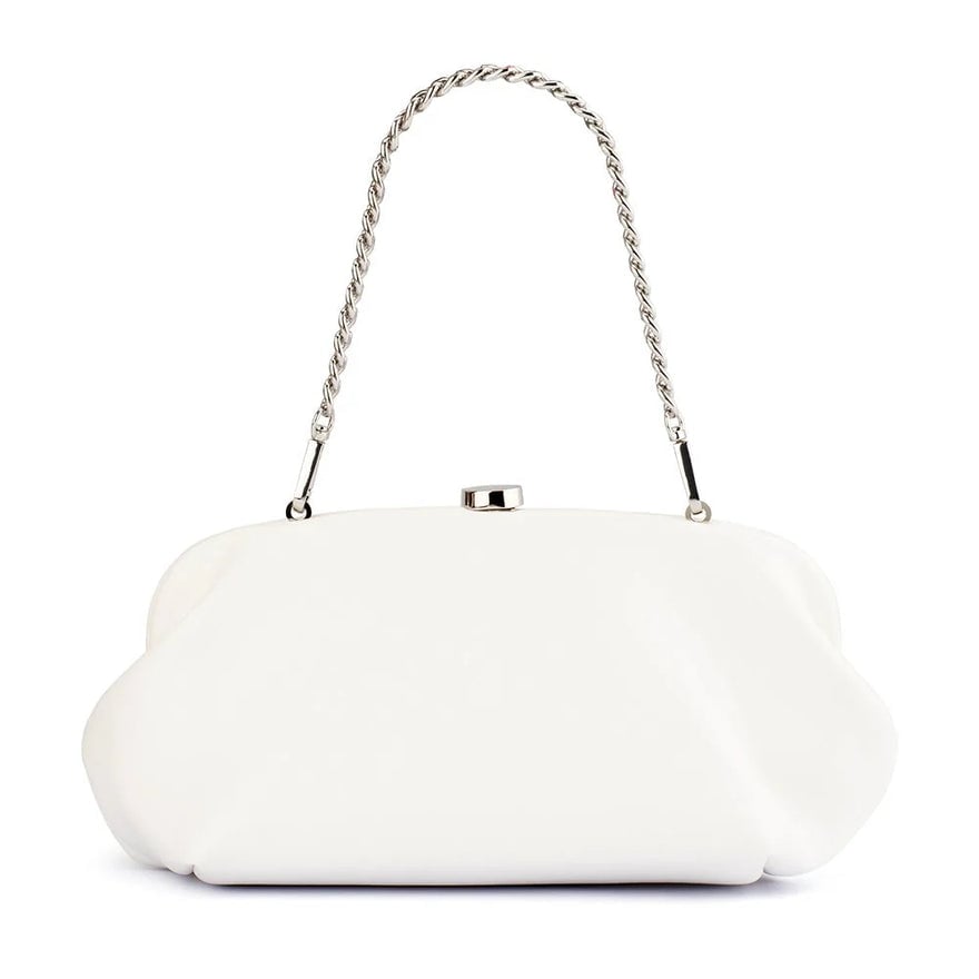 Olga Berg Josefina Framed Clutch - White photo 3