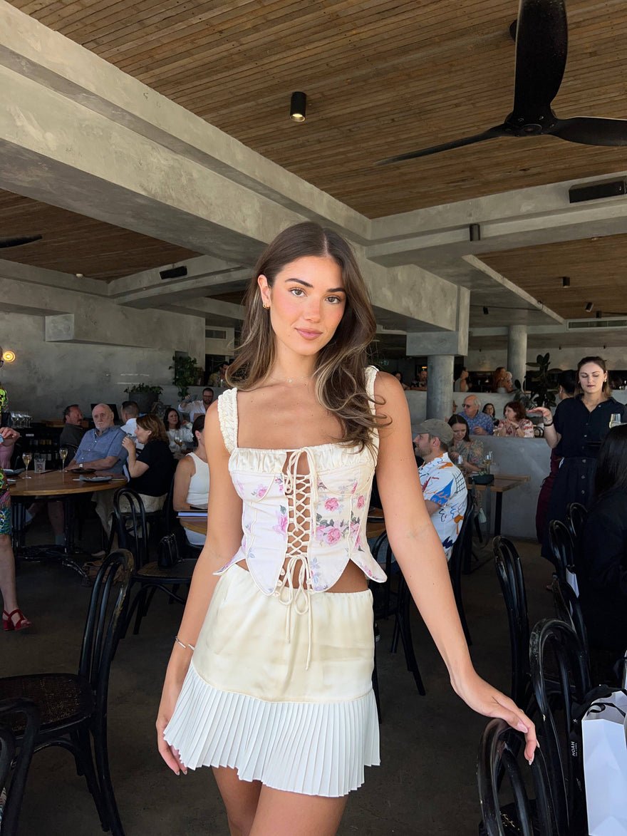 Fait Par Foutch Angelina Corset in Vintage Rose photo 4