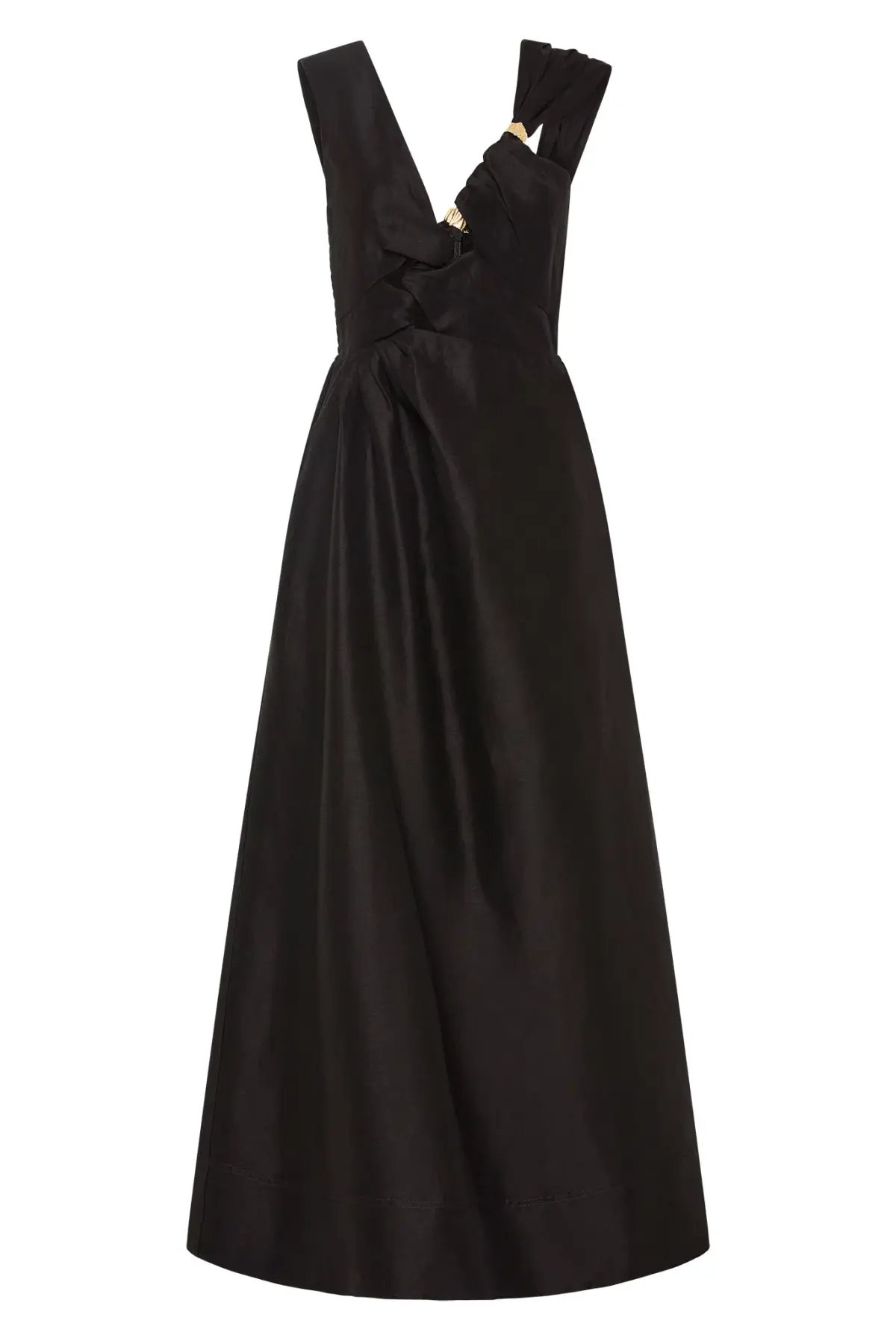 Aje Electra Scrunch Midi Dress Black Size 12 photo 3