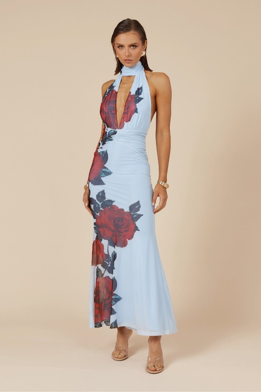 Runaway the Label Antonie Maxi Dress - Red Rose photo 3