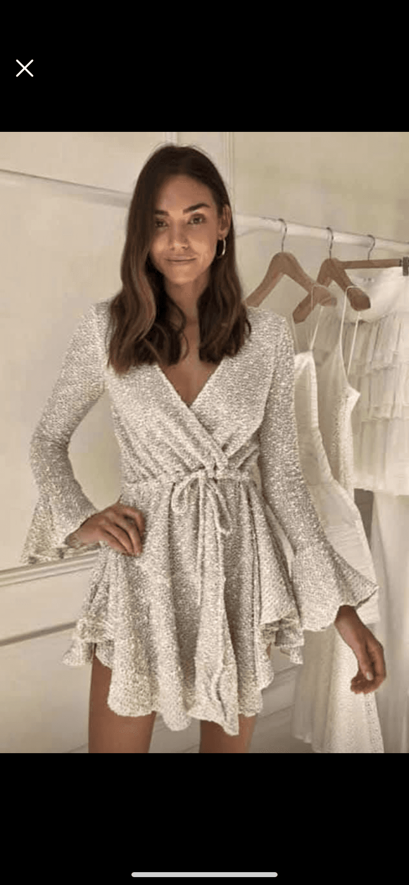 Shona Joy Aimee Frill Dress Size 6 photo 2