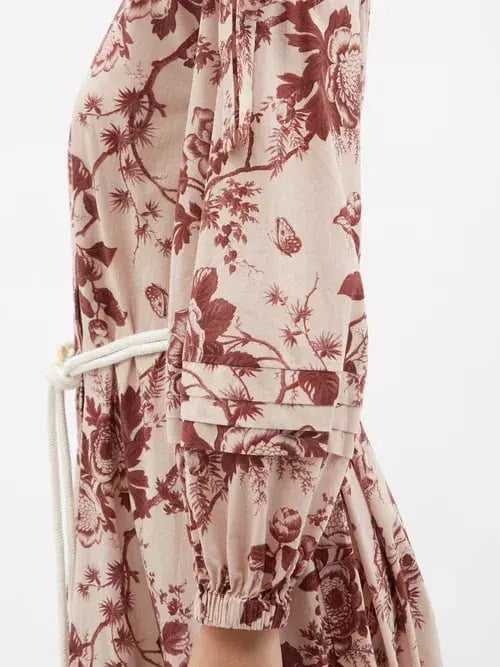 Alemais Heather Tie Shoulder Midi Dress Floral Size AU 6 photo 4