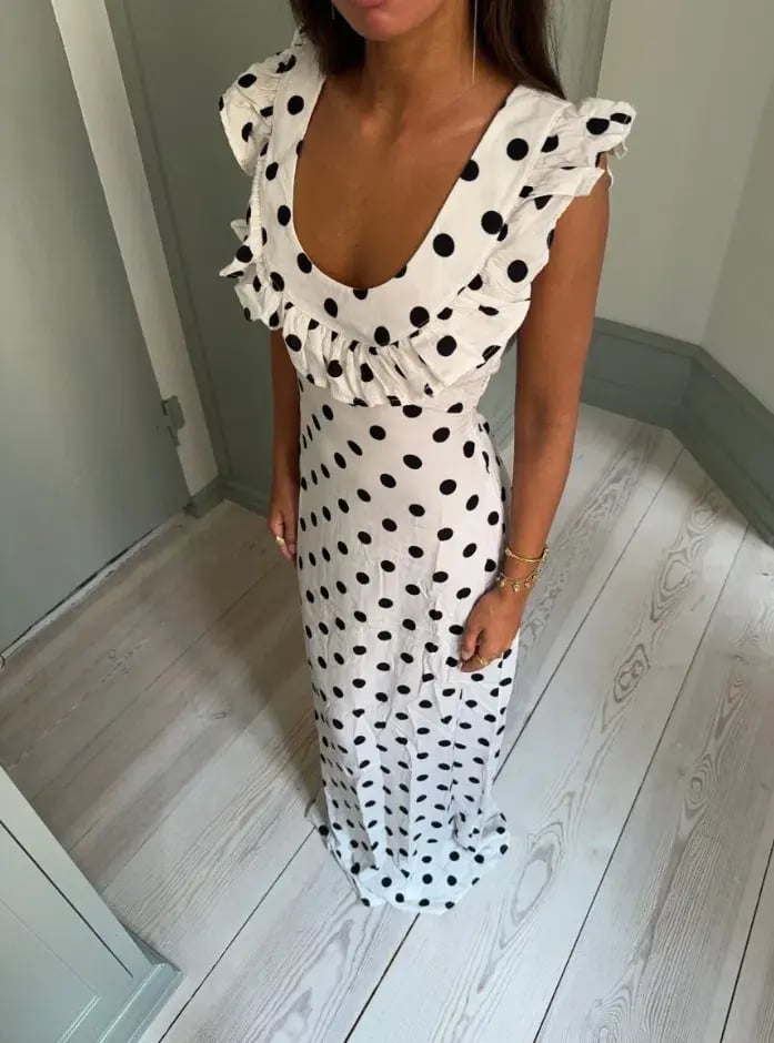 Design by Si Luna Maxi Dress Black/White Size XS / AU 6 photo 7