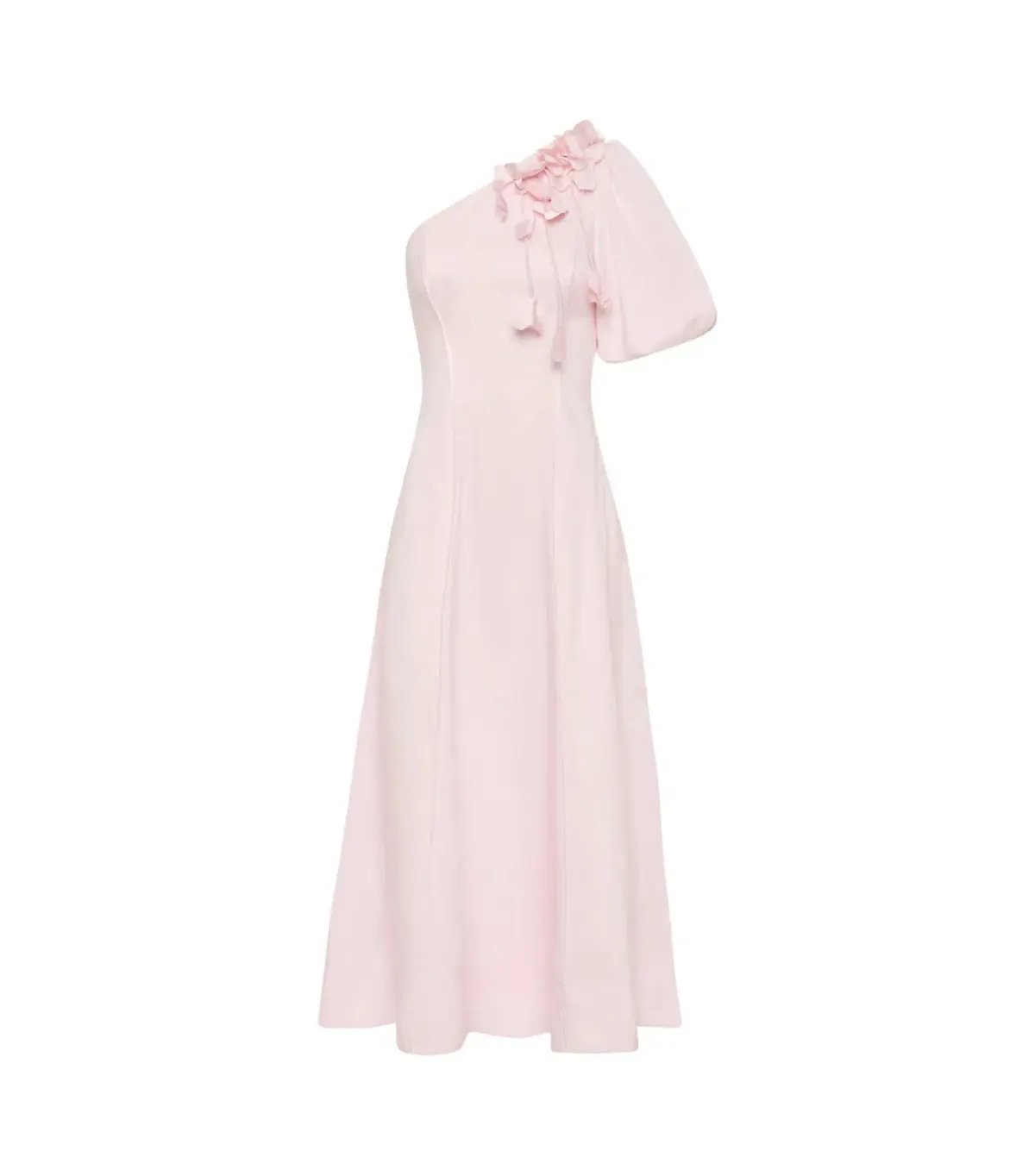 Aje Camille Midi Dress in Pastel Pink Size AU 10 photo 4