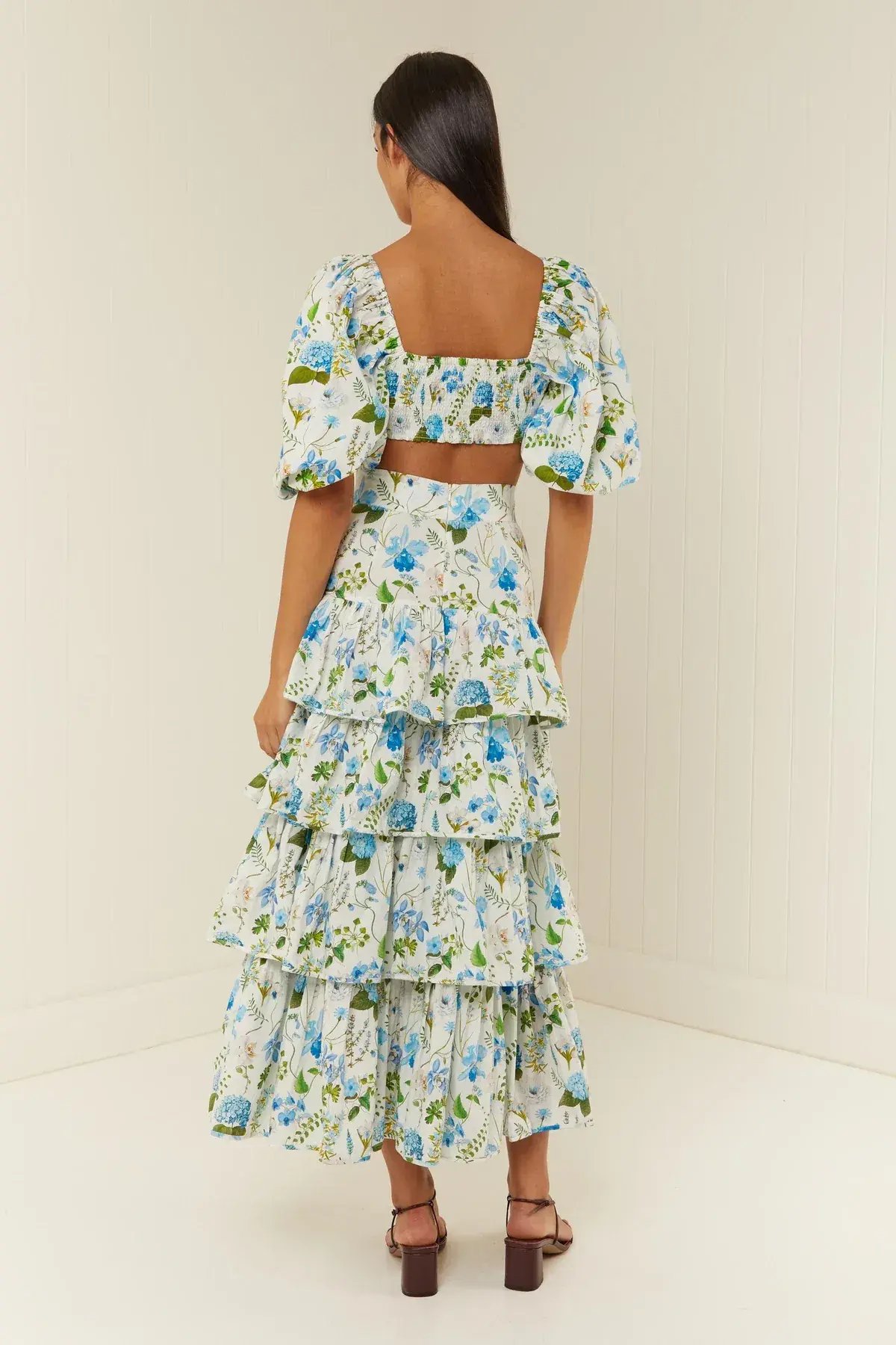 Palm Noosa Horizon Top and Triton Skirt Set Blue Orchid Size 8 photo 3