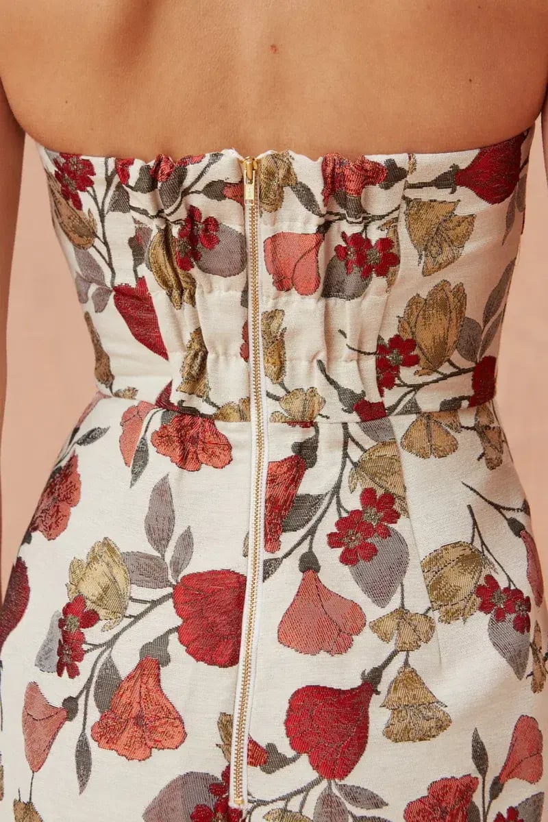 Keepsake the Label Feel Good Midi Dress Print Size 8 photo 4