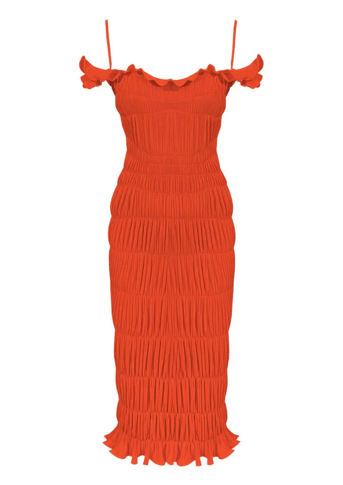 Georgia Hardinge Indra Dress in Red Orange Size 8 photo 3