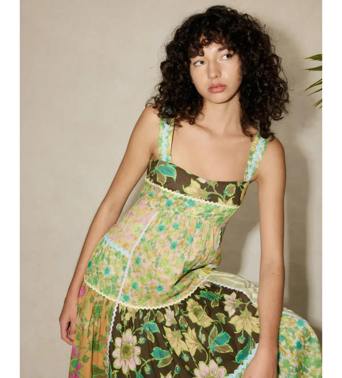 Alemais Winnie Spliced Midi Dress Floral Size AU 12 photo 2
