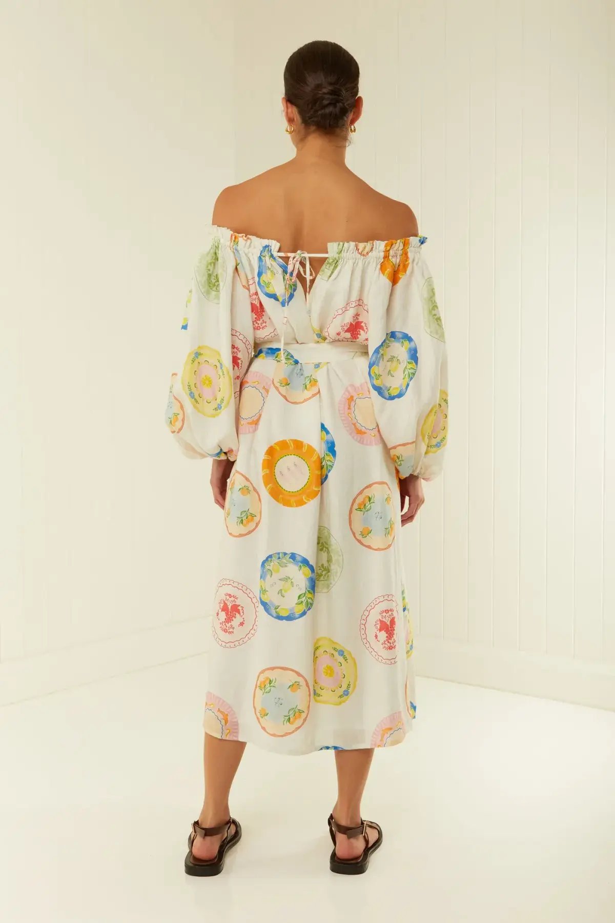 Palm Noose Sicily Dress Multi Print One Size photo 4