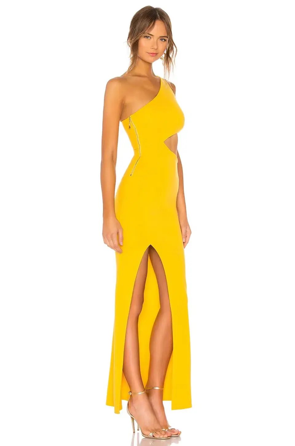 Revolve NBD X Naven Marissa Dress Canary Yellow Size 4 photo 2