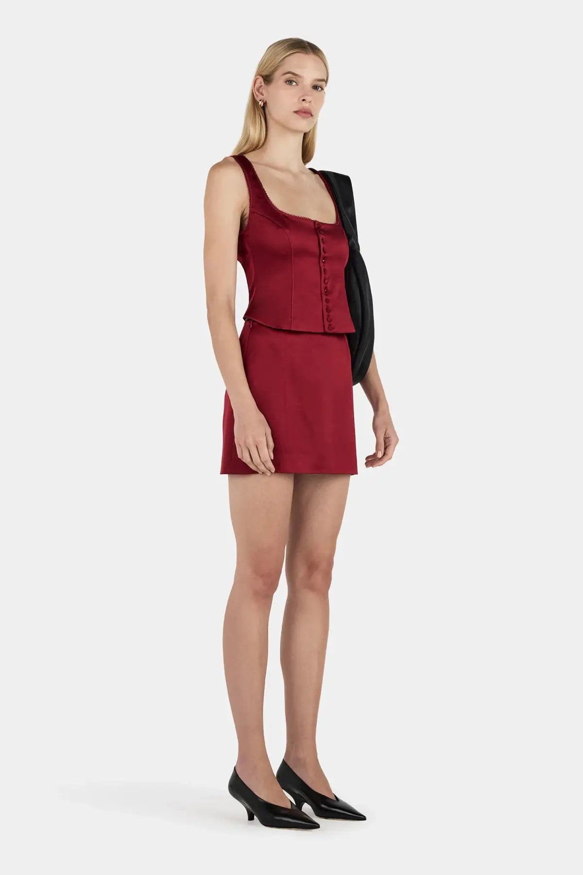 Hansen and Gretel Rowena Corset Top Red Dahlia Size AU 12 photo 3