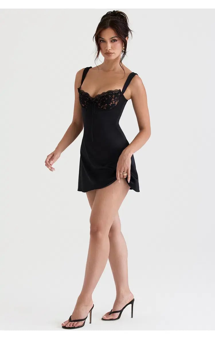 House of CB Adriana Dress Black Size M / AU 10 photo 5