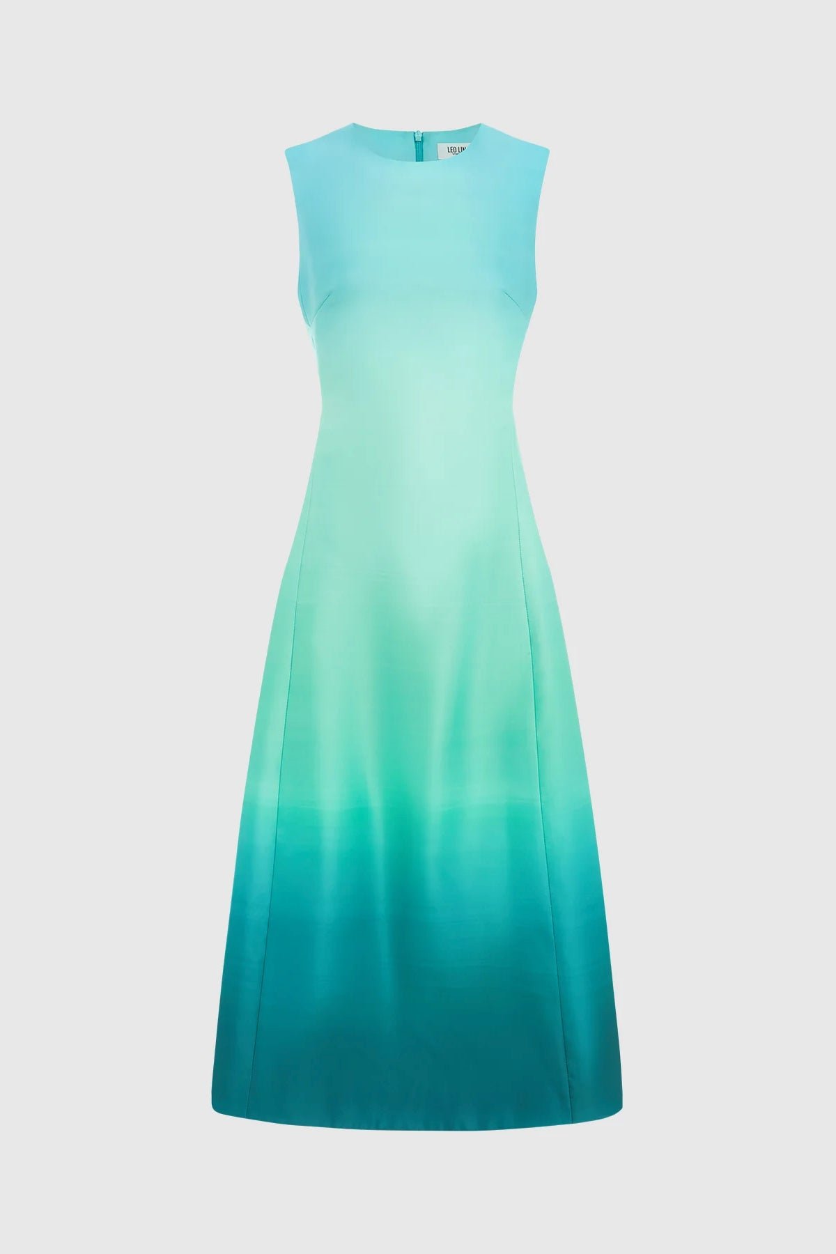 LEO LIN CLEO SLEEVELESS MIDI DRESS - OMBRE AQUA photo 5