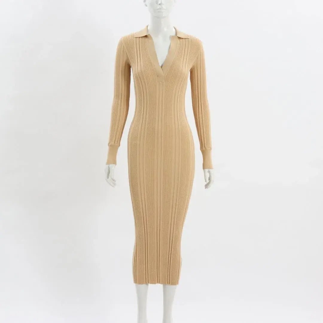 Manning Cartell Split Screen Knit Dress Nude Size AU 8 photo 3