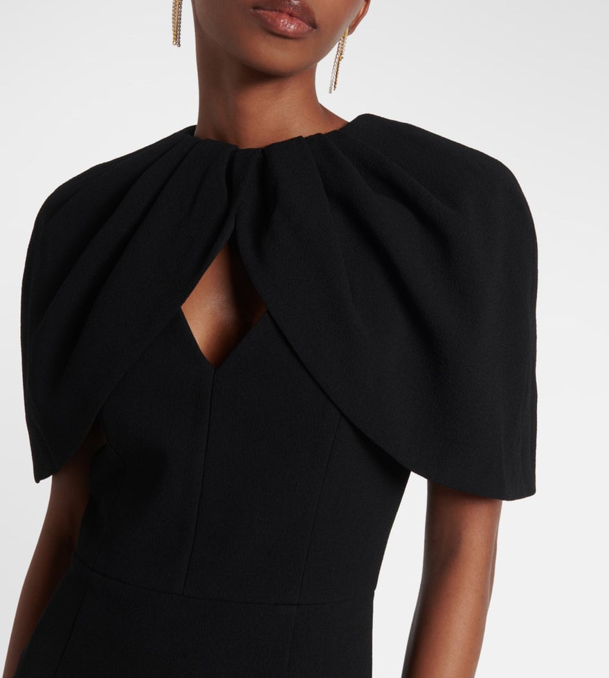 Rebecca Vallance Cameron Caped Crêpe Gown photo 2