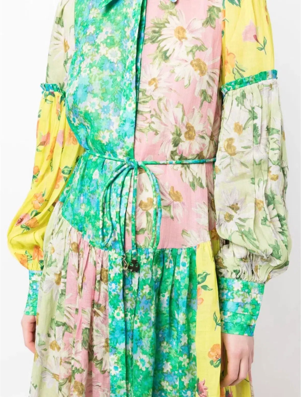 Alemais Kenzie Patchwork Shirtdress Multi Size 16 photo 2