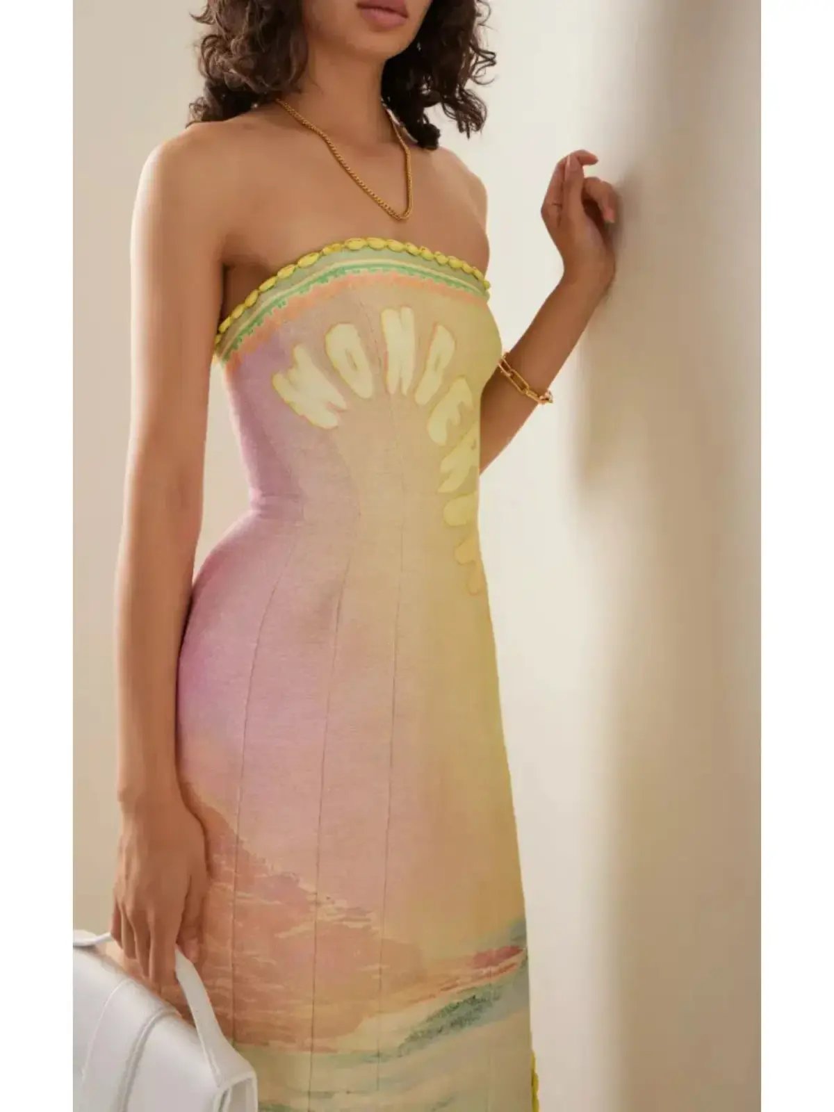 Zimmermann Coaster Structured Midi Dress Poster Print Size 0 / AU 8 photo 3